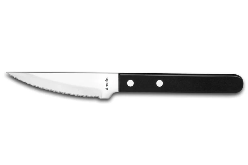 Couteau à steak Jumbo Amefa inox et ABS noir