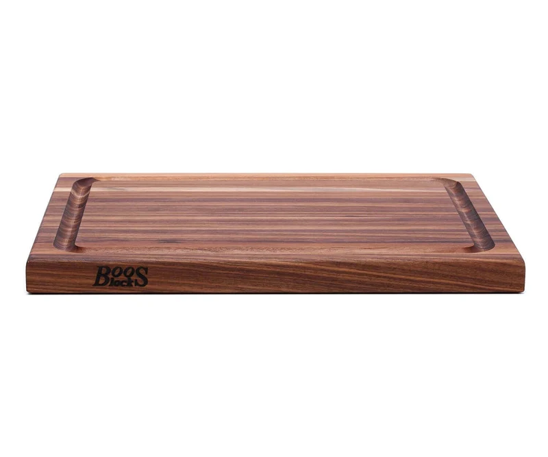 Planche à découper Boos Blocks en noyer avec rigole réversible 51x38x4cm
