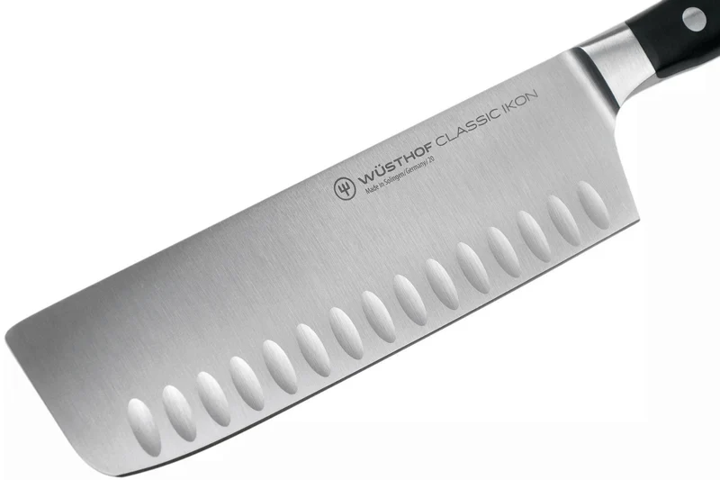 Couteau nakiri Classic Ikon Wüsthof forgé lame alvéolée 17cm