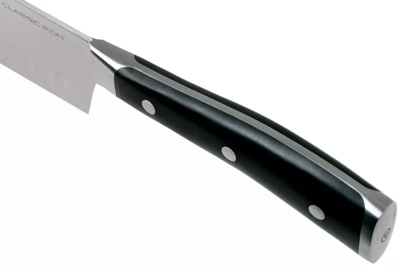 Couteau nakiri Classic Ikon Wüsthof forgé lame alvéolée 17cm
