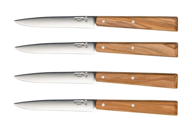 Coffret 4 couteaux Opinel Bon Appétit Sud 11cm inox manche olivier