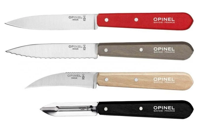 Coffret 4 couteaux Opinel Les Essentiels Loft manches couleurs