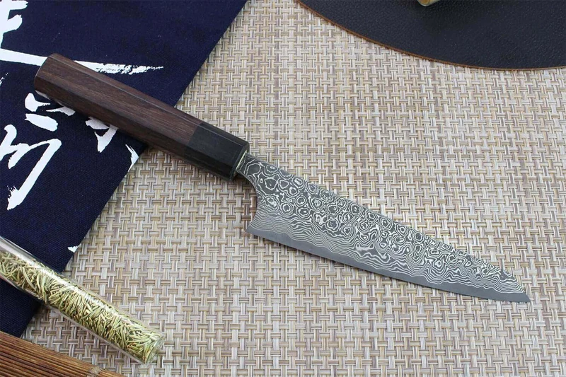 Couteau honesuki japonais artisanal Masakage Kumo 15cm damas 63 couches