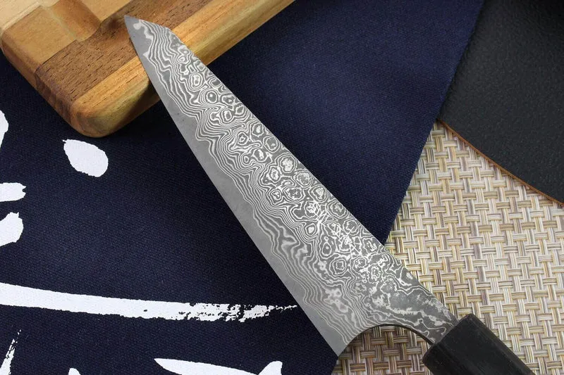 Couteau honesuki japonais artisanal Masakage Kumo 15cm damas 63 couches