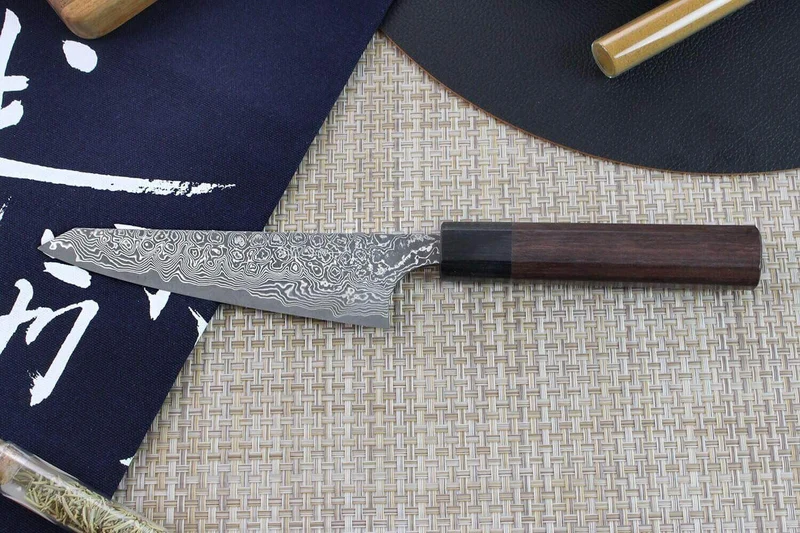 Couteau honesuki japonais artisanal Masakage Kumo 15cm damas 63 couches