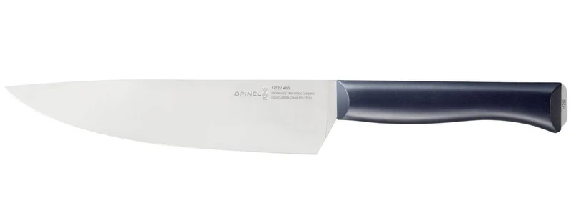 Couteau de chef Intempora Opinel acier Sandvik manche bleu marine