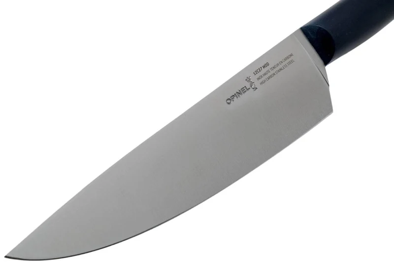 Couteau de chef Intempora Opinel acier Sandvik manche bleu marine