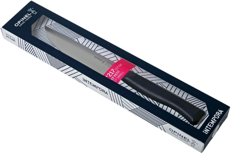 Couteau de chef Intempora Opinel acier Sandvik manche bleu marine