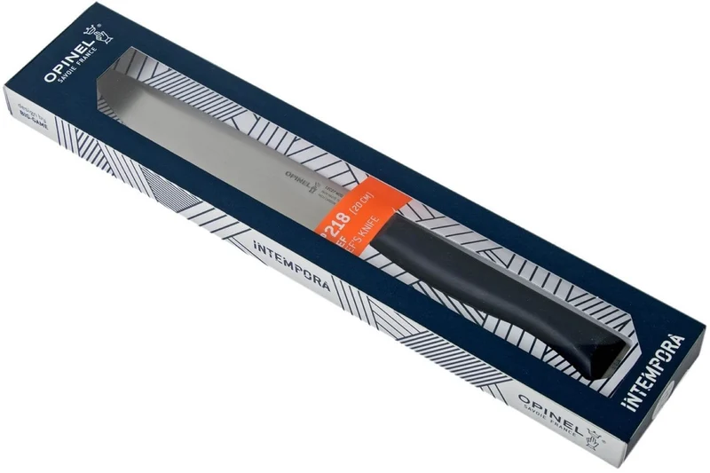 Couteau de chef Intempora Opinel acier Sandvik manche bleu marine