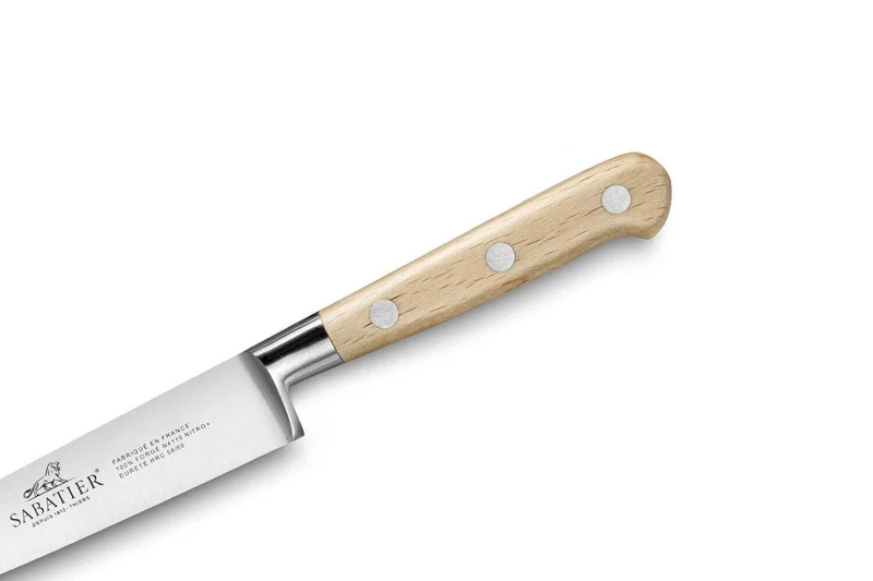 Couteau filet de sole forgé Sabatier Brocéliande flexible 15cm manche hêtre