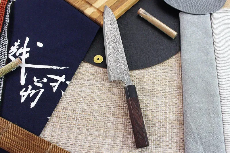 Couteau de chef japonais artisanal Masakage Kumo 21cm damas 63 couches