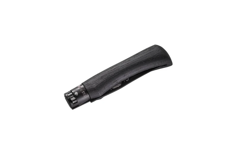Couteau artisanal Old Bear Total Black virole noire manche bois d'ayous stratifié