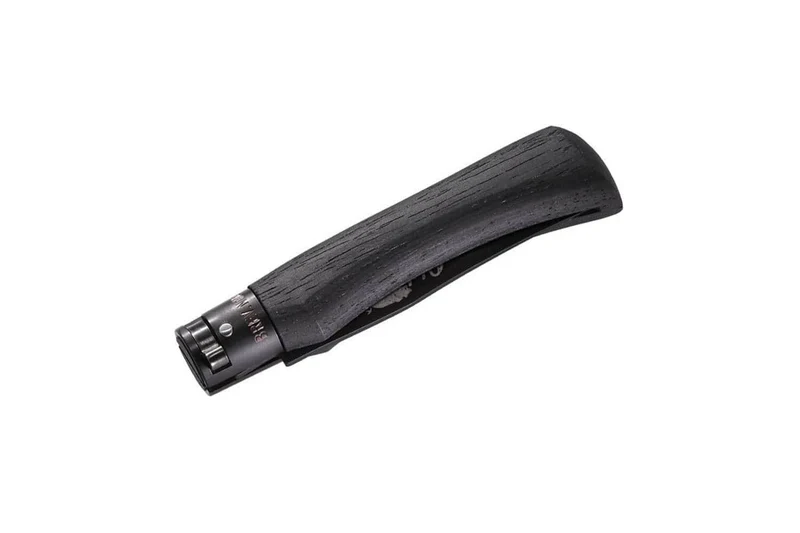 Couteau artisanal Old Bear Total Black virole noire manche bois d'ayous stratifié
