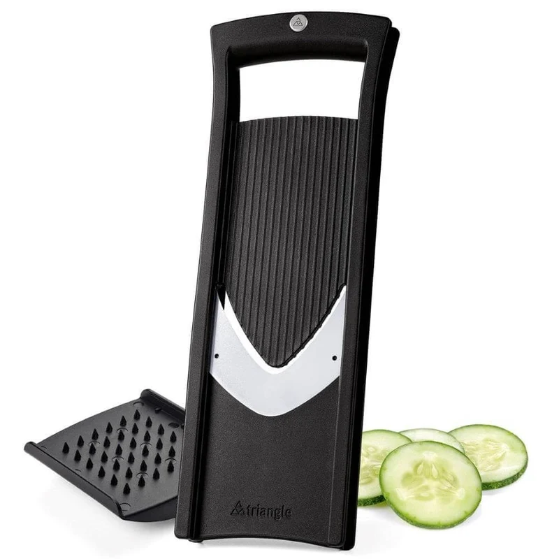 Mandoline Triangle lame inox 2mm + poussoir PP noir