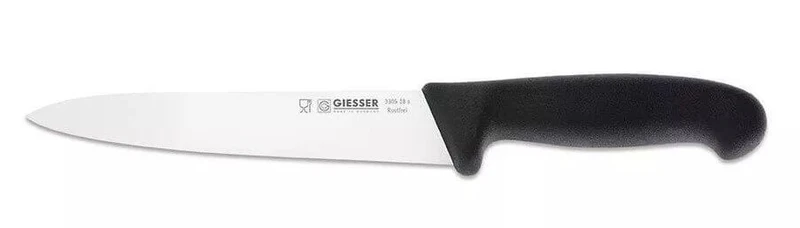 Couteau à saigner pro Giesser lame 18cm manche noir 3305