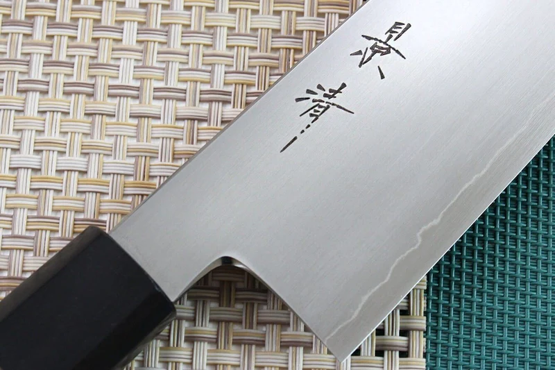 Couteau de chef japonais artisanal Kagekiyo Kurumi Ginsan 24cm