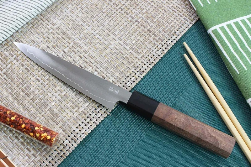 Couteau universel japonais artisanal Kagekiyo Kurumi Ginsan 15cm