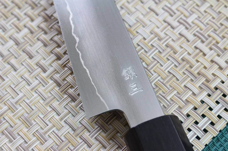 Couteau universel japonais artisanal Kagekiyo Kurumi Ginsan 15cm