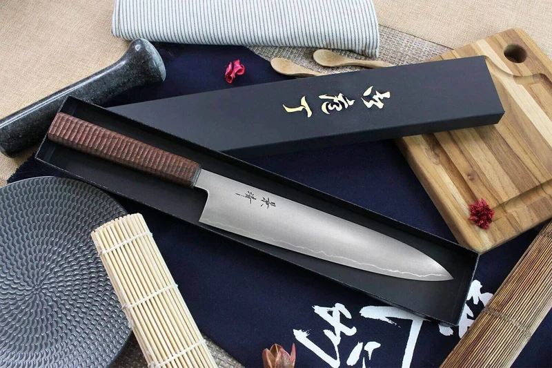 Couteau de chef japonais artisanal Kagekiyo Hiroba 24cm