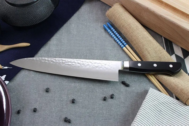 Couteau de chef japonais artisanal Kagekiyo Hammered 24cm