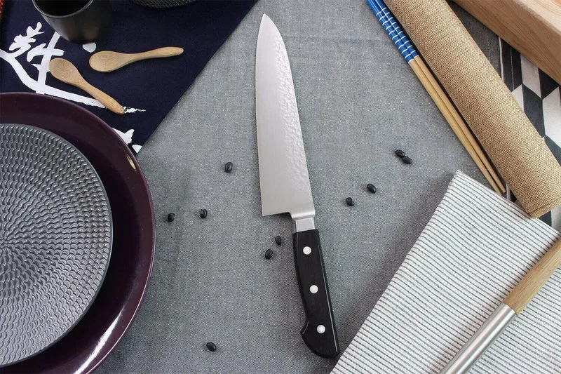 Couteau de chef japonais artisanal Kagekiyo Hammered 21cm