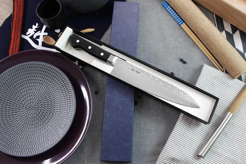 Couteau de chef japonais artisanal Kagekiyo Hammered 21cm