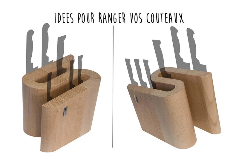 Bloc vide Artelegno Grand Prix S pour 10 couteaux de cuisine