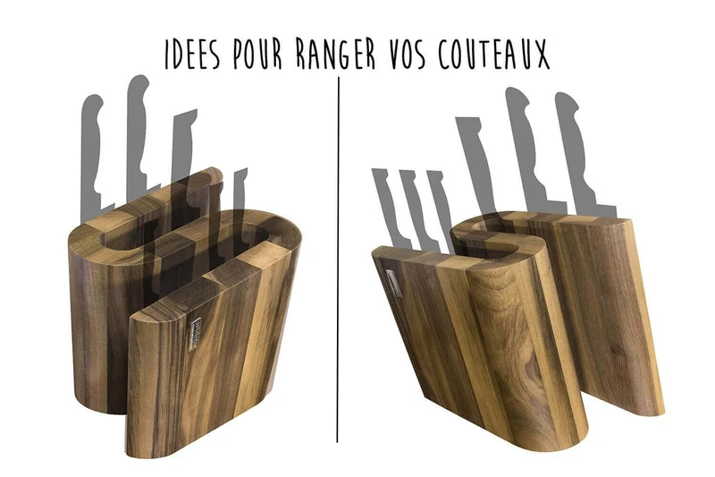 Bloc vide Artelegno Grand Prix S pour 10 couteaux de cuisine