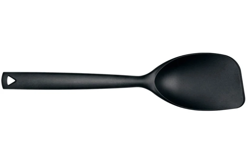 Cuillère de service Triangle en nylon noir 35cm