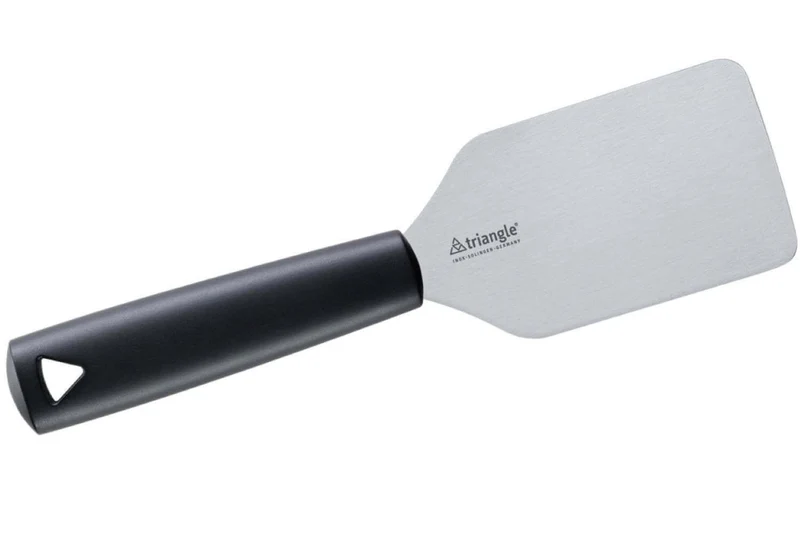 Spatule professionnelle Triangle droite et flexible manche en green grip 25 x 6,5cm