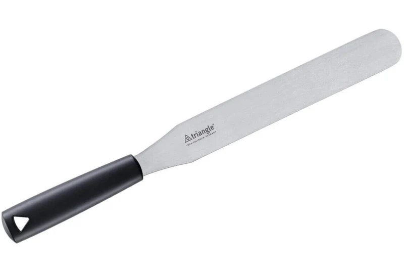 Spatule professionnelle Triangle droite et flexible manche en green grip