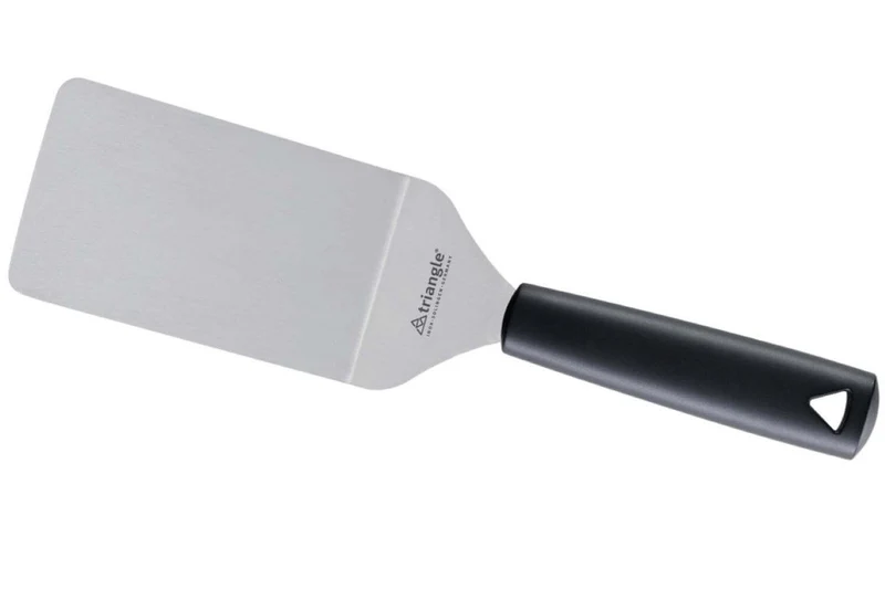 Spatule professionnelle Triangle flexible forme coudée manche en green grip