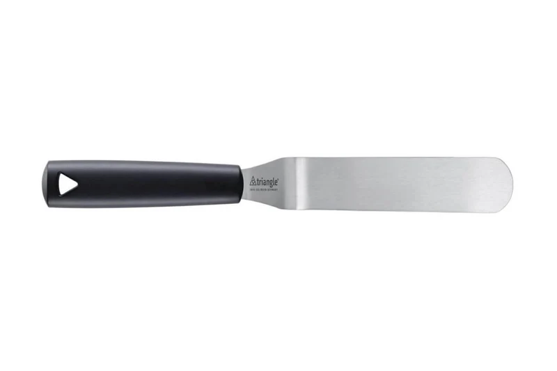 Longue spatule professionnelle Triangle coudée flexible manche en green grip