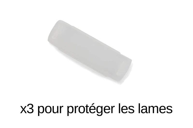 Set éplucheur à julienne Triangle 3 lames interchangeables manche en green grip
