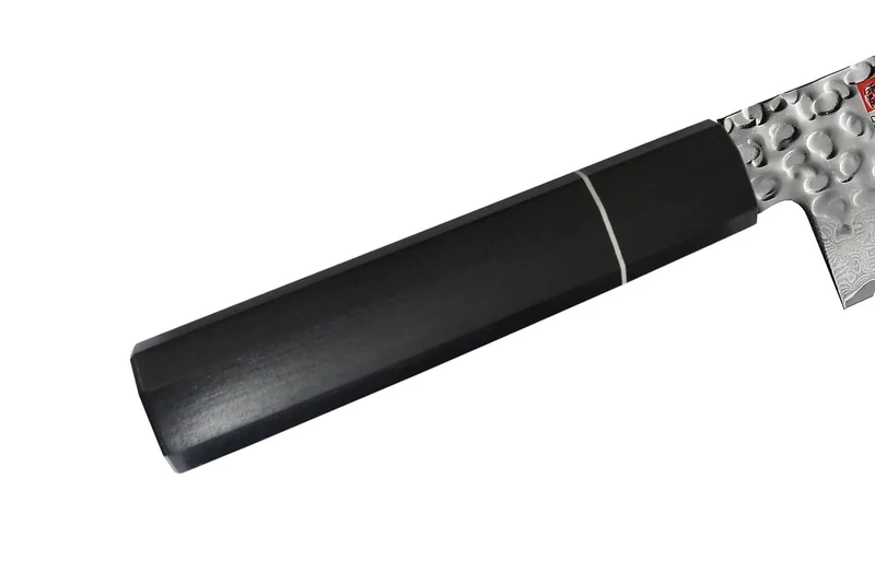 Couteau nakiri japonais Kasumi Kuro 16.5cm martelé damas 32 couches