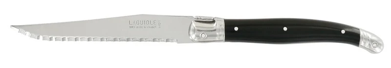 Bloc de 6 couteaux à steak microdentés Laguiole par André Verdier