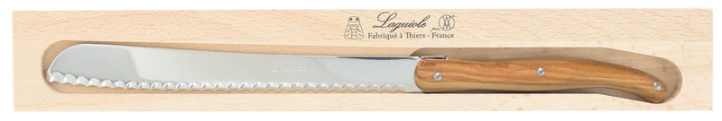 Couteau à pain Laguiole par André Verdier 17cm 100% français