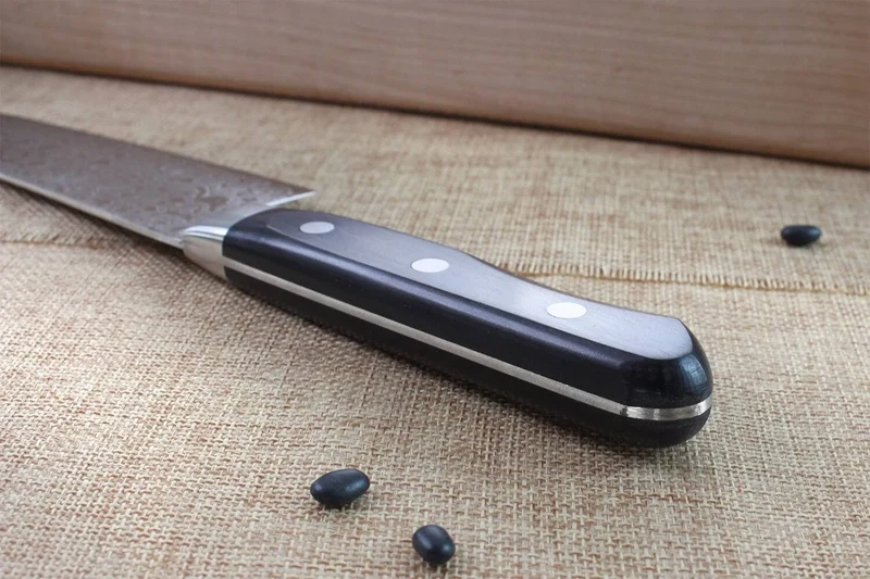 Couteau de chef japonais Tsunehisa VG10 Damascus 45 couches 18cm