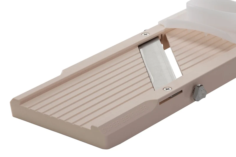 Mandoline japonaise professionnelle Super Benriner 3 lames + poussoir - Epaisseur réglable 0,5 à 4mm