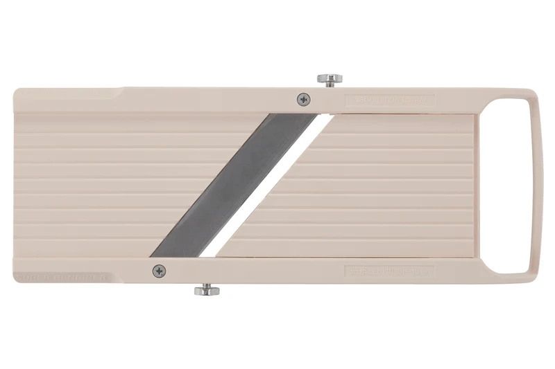 Mandoline japonaise professionnelle Super Benriner 3 lames + poussoir - Epaisseur réglable 0,5 à 4mm