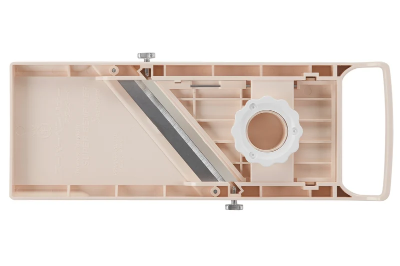 Mandoline japonaise professionnelle Super Benriner 3 lames + poussoir - Epaisseur réglable 0,5 à 4mm