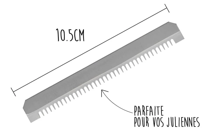Lame à dents moyennes remplacement pour mandoline Benriner petit modèle