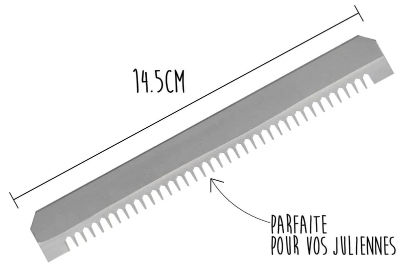 Lame à dents moyennes remplacement pour mandoline Benriner grand modèle