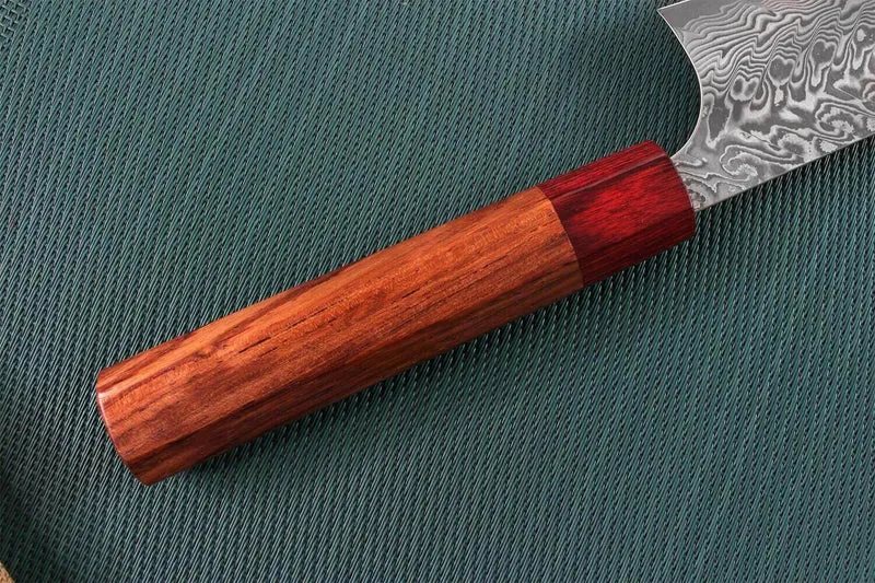 Couteau santoku japonais artisanal Yoshimi Kato 16.5cm SG2 Damascus