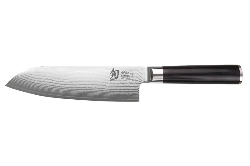 Coffret 1 couteau santoku Kai Shun Classic 18cm + 1 planche en bois KAI offerte