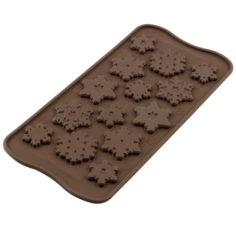 Moule à chocolat silicone Silikomart Easy Choc spécial Noël 214X106 mm