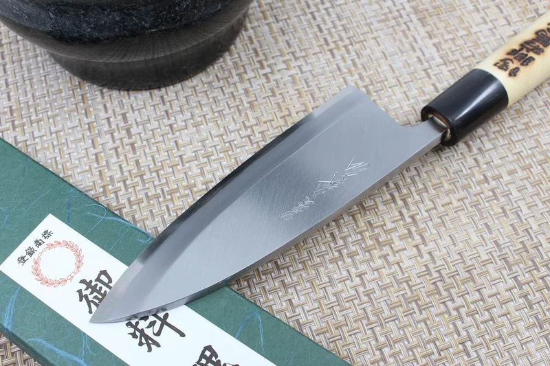 Couteau deba japonais artisanal Yoshihiro Jyosaku White 2 steel 15cm