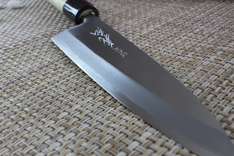 Couteau mioroshi japonais artisanal Yoshihiro Jyosaku White 2 steel 18cm