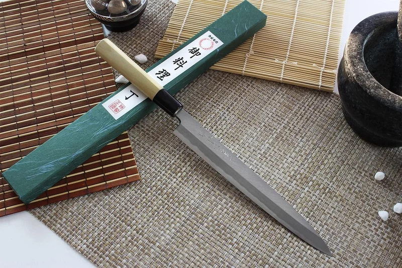 Couteau yanagiba japonais artisanal Yoshihiro Jyosaku White 2 steel 24cm