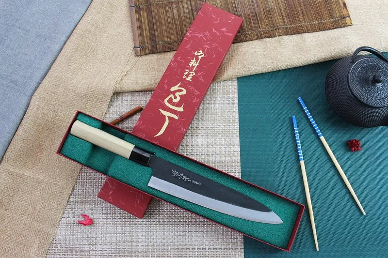 Couteau de chef japonais artisanal Yoshihiro White 2 steel 24cm